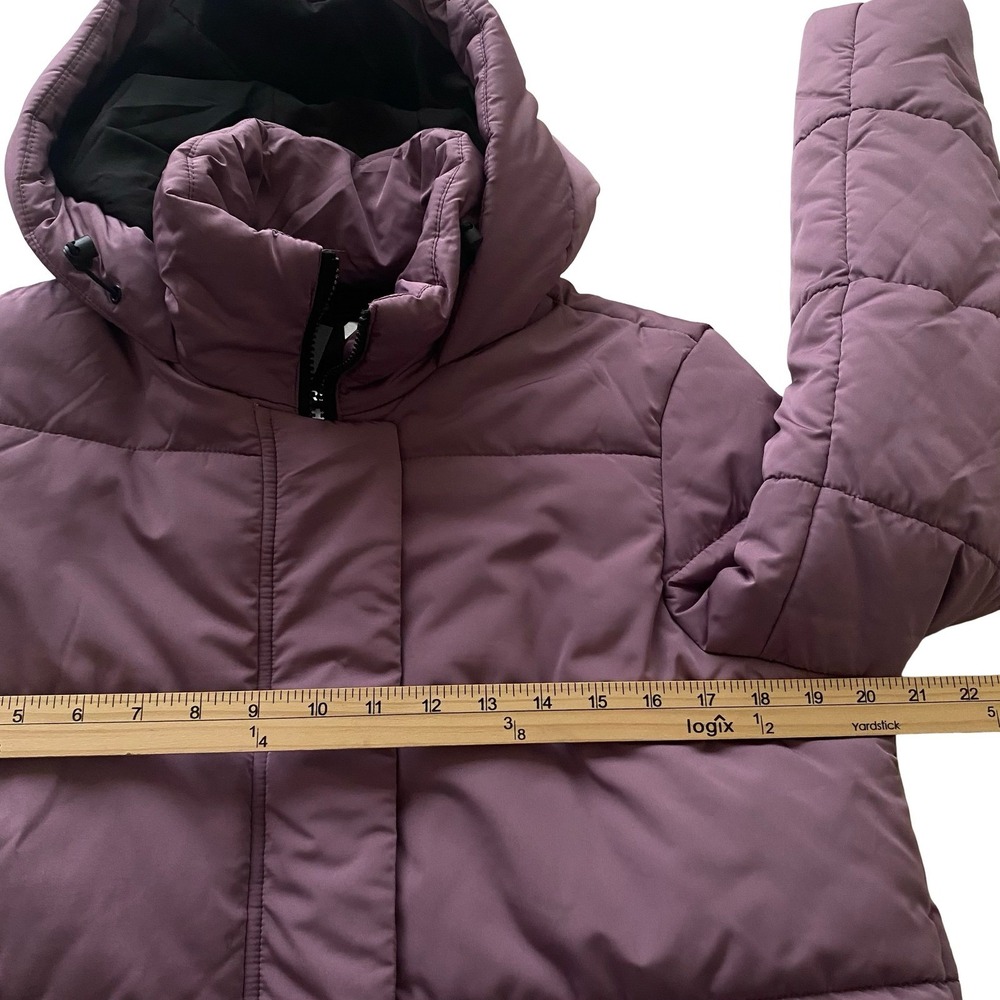 Free Country Freecycle Puffer Jacket Water Resistant Size M Purple Hoodie NWT - Picture 7 of 8